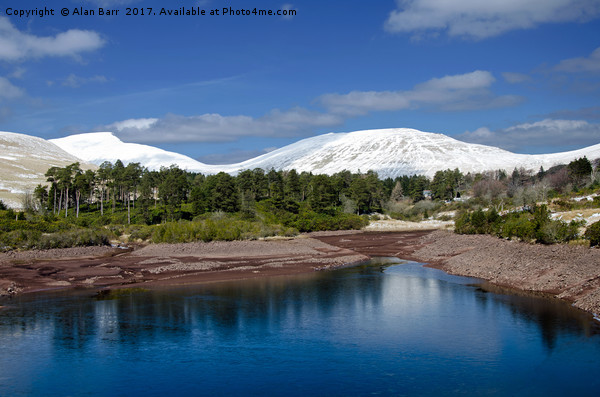 Winter Snow Capped Mountains in the Brecon Beacons Picture Board by Alan Barr