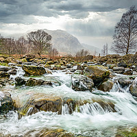 Buy canvas prints of Lake District Winter on the Cumbria Way by Alan Barr