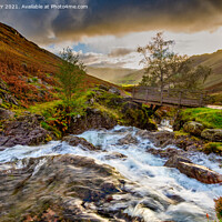 Buy canvas prints of Lake District Morning Storm Clouds over Langdale V by Alan Barr