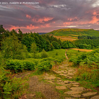 Buy canvas prints of Evening Over the Cleveland Way Trail by Alan Barr