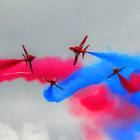 Buy canvas prints of Red Arrows HDR Painting by Art G