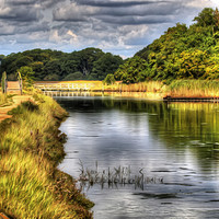 Buy canvas prints of Hamble River HDR by Art G