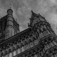 Buy canvas prints of Lincoln Cathedral under Moody Skies by Art G