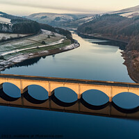 Buy canvas prints of Ladybower winter reflections by Graham Morris