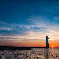 Buy canvas prints of New Brighton Lighthouse by Graham Morris