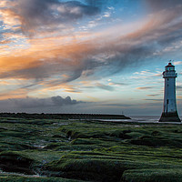 Buy canvas prints of New Brighton Lighthouse by Graham Morris