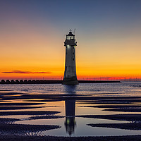 Buy canvas prints of New Brighton Sunset by Graham Morris