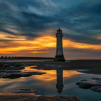 Buy canvas prints of New Brighton Sunset  by Graham Morris