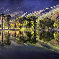 Buy canvas prints of Summer Morning Reflections at Buttermere by Dave Massey