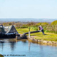 Buy canvas prints of Caen Hill Locks, Kennet and Avon Canal, Wiltshire by Michaela Gainey