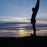 Buy canvas prints of Angel of the North 3 by Darren Mark Walsh