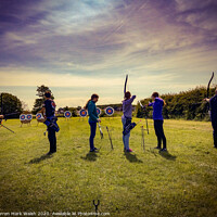 Buy canvas prints of Archers by Darren Mark Walsh