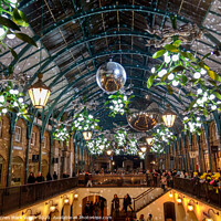 Buy canvas prints of Covent Garden Christmas by Darren Mark Walsh