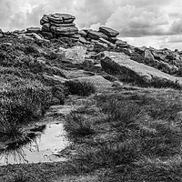 Buy canvas prints of Rocky Road in Black and White by Jennifer Higgs