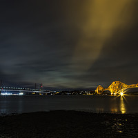 Buy canvas prints of The Forth Bridges by Jennifer Higgs