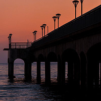 Buy canvas prints of Boscombe Pier at dusk by Phil Whyte