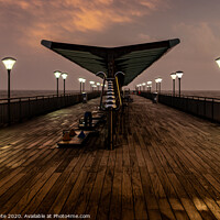 Buy canvas prints of Boscombe Pier on a Stormy Evening by Phil Whyte