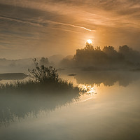Buy canvas prints of Sunrise River tame by Nick Lukey