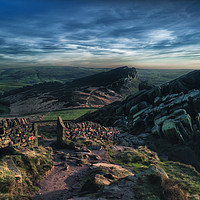 Buy canvas prints of Hen Cloud and The Roaches by Nick Lukey