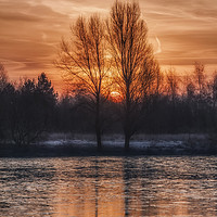 Buy canvas prints of Winter Dawn by Nick Lukey