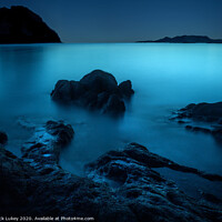 Buy canvas prints of Blue hour Isola Tavolara, Sardinia by Nick Lukey