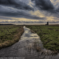 Buy canvas prints of Herringfleet windmill Suffolk by Nick Lukey