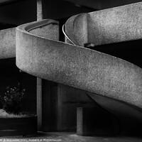 Buy canvas prints of Abstract concrete curves by Nick Lukey
