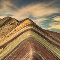 Buy canvas prints of Rainbow mountain by Rufus Curnow
