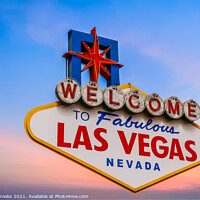 Buy canvas prints of Las Vegas Sign Isolated by Darryl Brooks