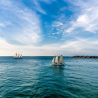 Buy canvas prints of Sailing Away by Darryl Brooks