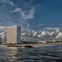 Buy canvas prints of Modern Condos on Fort Lauderdale Beach by Darryl Brooks