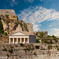 Buy canvas prints of Greek Temple by Coast by Darryl Brooks