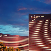 Buy canvas prints of Wynn and Encore in Las Vegas by Darryl Brooks