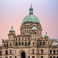 Buy canvas prints of Victoria Parliament Building at Dusk by Darryl Brooks