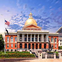 Buy canvas prints of Massachusetts State House by Darryl Brooks