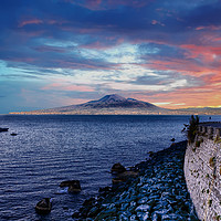 Buy canvas prints of Dawn Over Vesuvius by Darryl Brooks