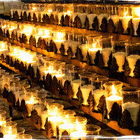 Buy canvas prints of Candles in the Church by Darryl Brooks