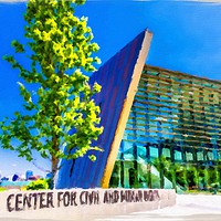 Buy canvas prints of Center for Civil and Human Rights by Darryl Brooks