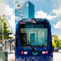 Buy canvas prints of People by Atlanta Streetcar by Darryl Brooks