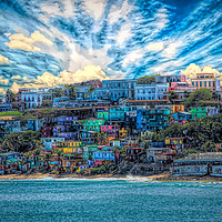 Buy canvas prints of Colorful Coast of San Juan by Darryl Brooks