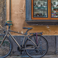 Buy canvas prints of Bicycle in Sorrento by Darryl Brooks