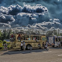 Buy canvas prints of Food Truck Lot by Darryl Brooks