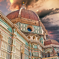 Buy canvas prints of Florence Church Il Duomo by Darryl Brooks