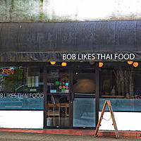 Buy canvas prints of Bob Likes Thai Food by Darryl Brooks