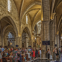 Buy canvas prints of Church Interior in Valencia by Darryl Brooks