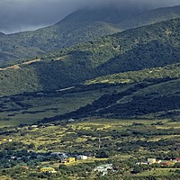Buy canvas prints of Green Hills of St Kitts from the Sea by Darryl Brooks