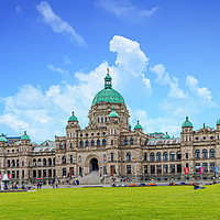 Buy canvas prints of British Columbia Parliament Building by Darryl Brooks