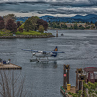 Buy canvas prints of Harbour Air in Victoria by Darryl Brooks