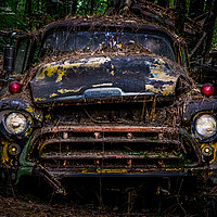 Buy canvas prints of Old Evil Truck by Darryl Brooks
