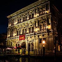 Buy canvas prints of Venice Casino at Night by Darryl Brooks